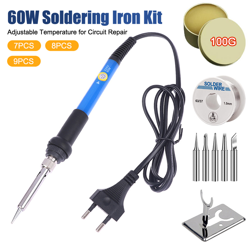 Diy Electronics Hobby - Einstellbare Temperatur 220V 60W Elektrisches Lötkolben-Set