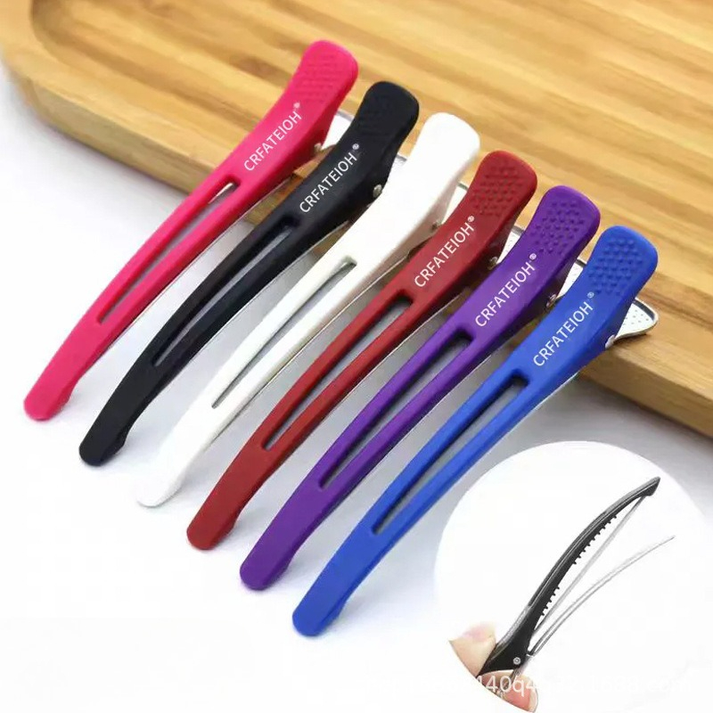 Crocodile Clip Set - 6 Teile/satz Nicht Gebogene Haar Clips