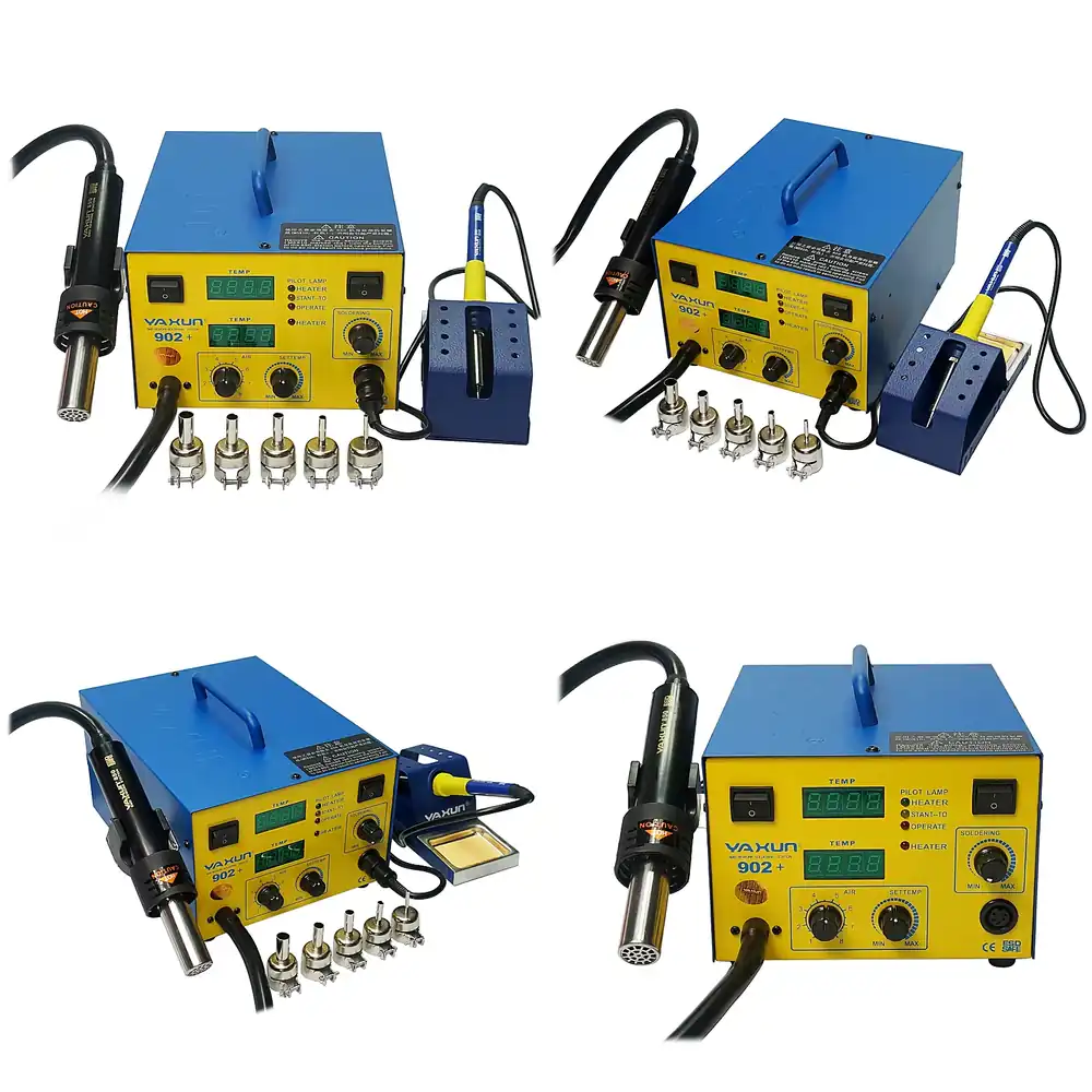 Hot Air Rework Station - YAXUN YX-902D+ Heißluft-Digital-BGA-Reworkstation SMD-Heizgerät Lötkolben mit