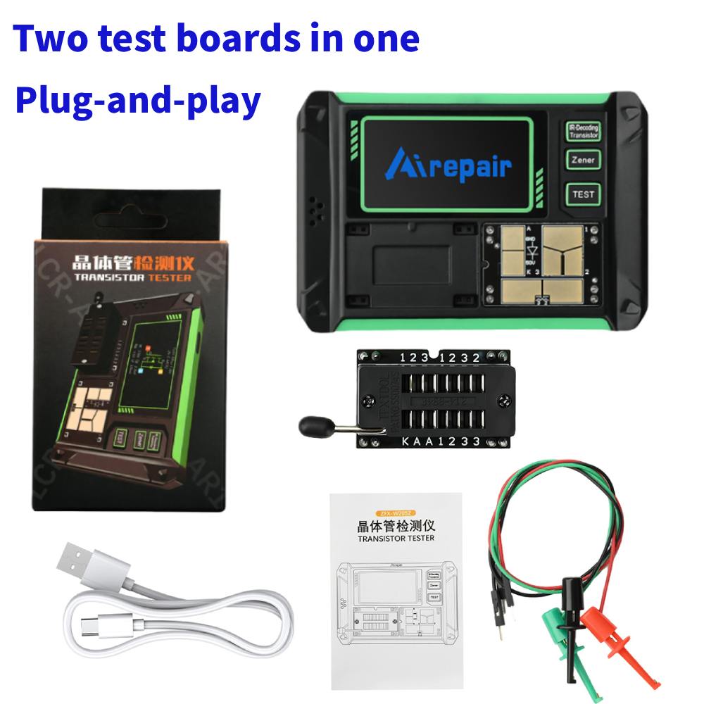 Diy Home Electronics Lab - LCR-AR1 Multifunktionaler Transistortester Kapazitäts- und Widerstandsmessgerät