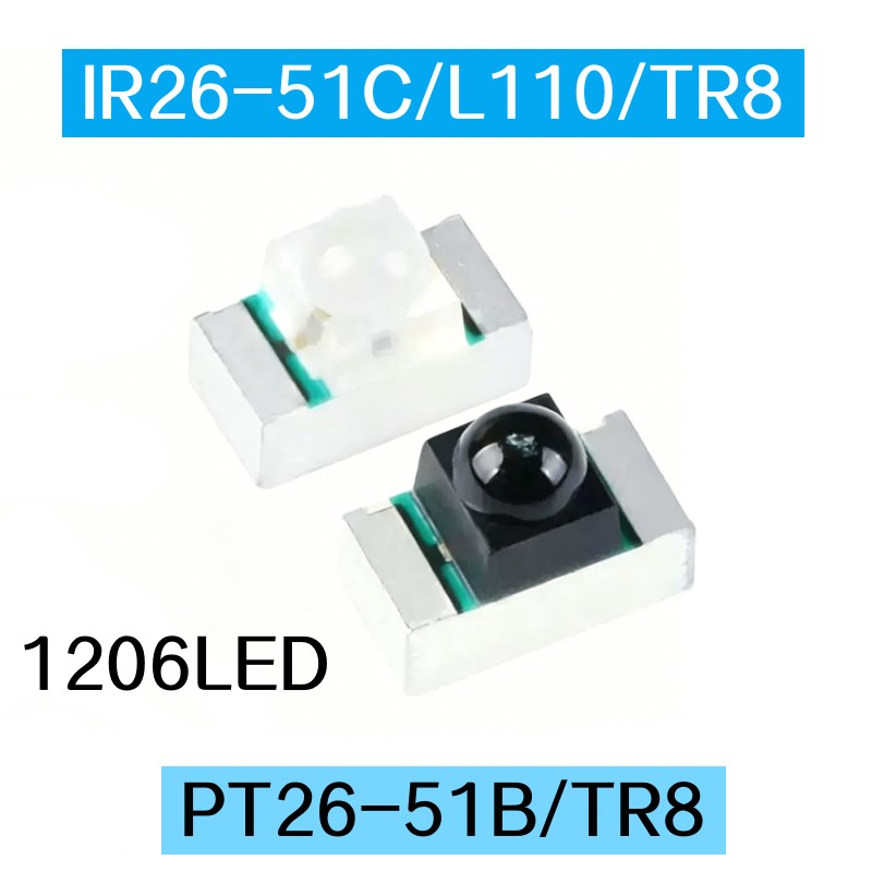 Ir Infrared Receiver - 50 Stück PT26-51B/TR8 IR26-51C/L110/TR8 IR19-21C PT17