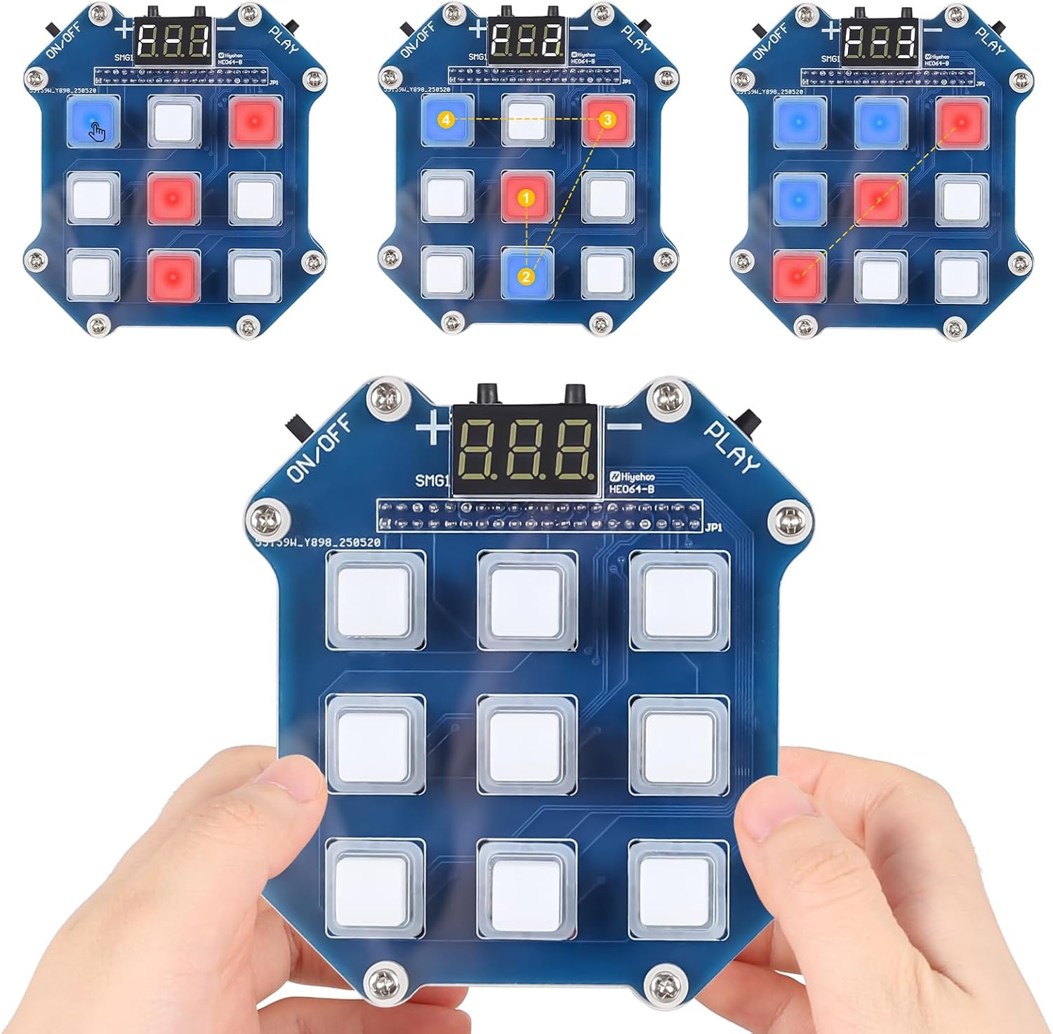 Diy Electronics Projects For Adults - DIY-Elektronik-Spiel-Lötprojekt-Set mit 3 Retro-Spielen, pädagogisches Löt-Übungsset