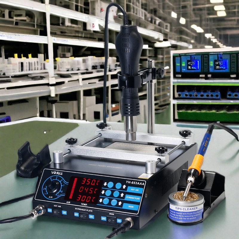 Hot Air Rework Station - 2026 Bestseller Yihua 853AAA Lötstation 3-in-1