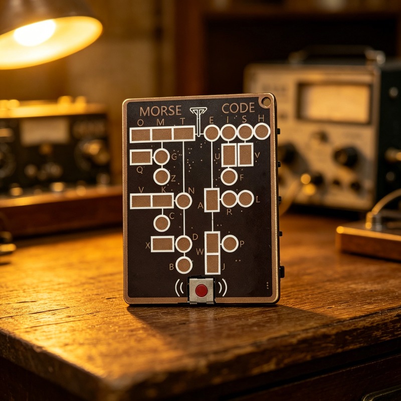 Diy Electronics Projects For Adults - Morsecode-Übungskarte Pro LED-Edition, PCB Elektronisches Lernwerkzeug,