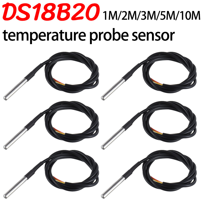 Ds18B20 Temperature Sensor - DS18B20 Edelstahlpaket 1 Meter/3 Meter wasserdichter