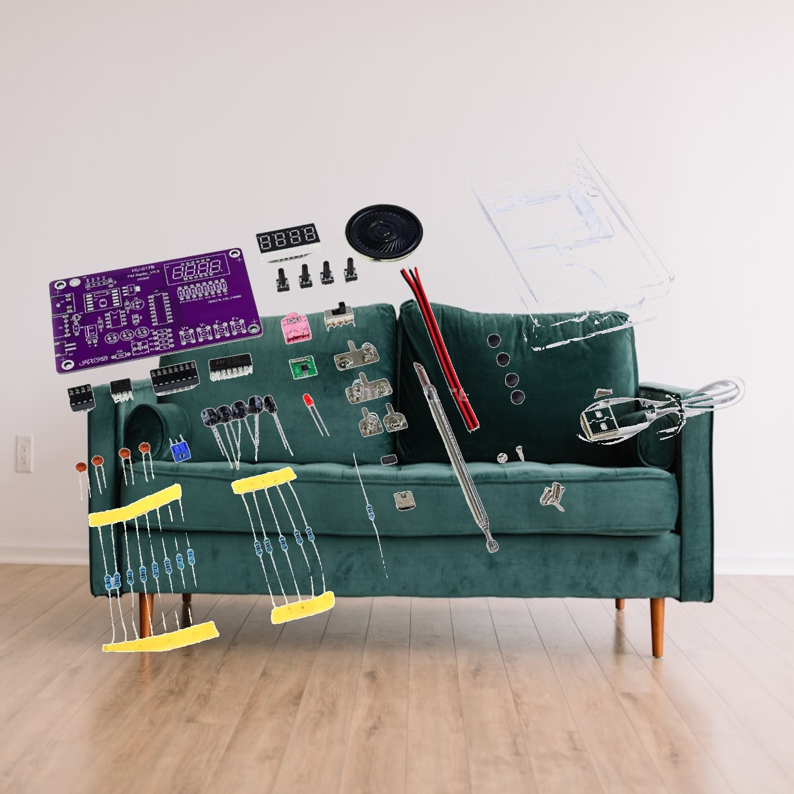 Diy Electronics Projects For Adults - FM-Radio-Bausatz Elektronik-Lötset für Hobbybastler DIY Schulprojekt