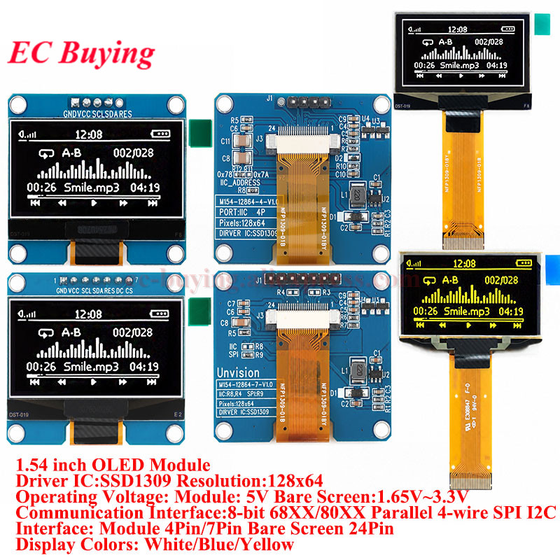 I2C Lcd Display - 1,54 Zoll OLED-Modul 1,54 Zoll Display