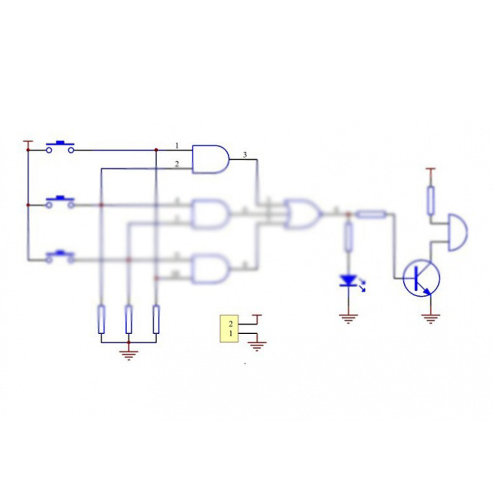 Diy Home Electronics Lab - Drei-Personen-Voter Digital Circuit Lab Kit DIY