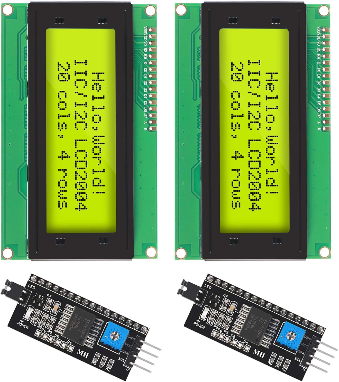 I2C Lcd Display - 2 Stück iic i2c twi serielle
