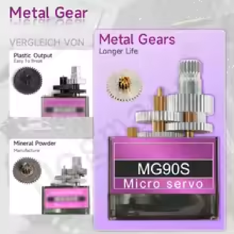 MG90S Metallgetriebe-Servo 9g  – Servo Motor Sg90 Bewertung und Preis