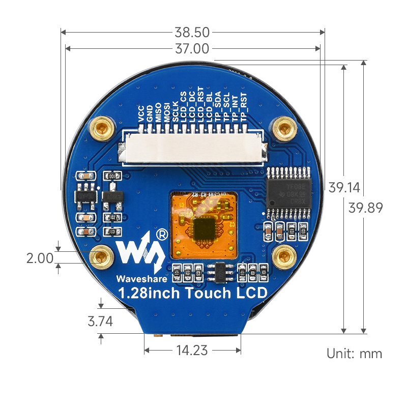 1,28-Zoll-Touch-LCD-Anzeigemod – I2C Lcd Display Bewertung und Preis