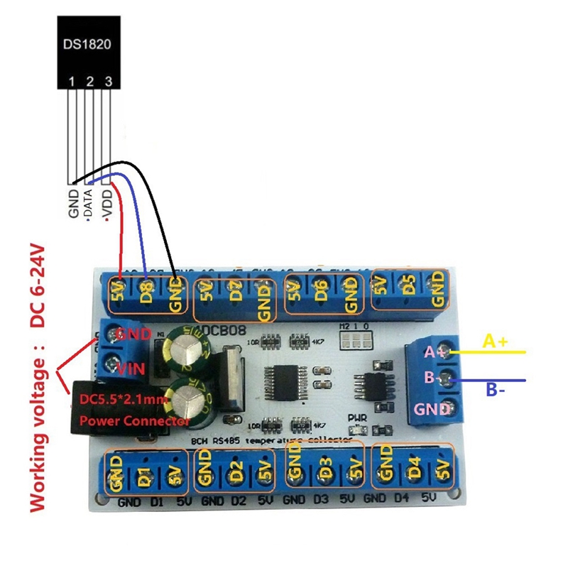 Eletechsup 8ch ds18b20 rs485 m – Ds18B20 Temperature Sensor Bewertung und Preis