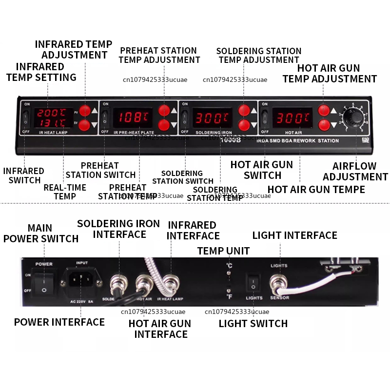 1000B/1000A Infrarot-Multifunk – Hot Air Rework Station Bewertung und Preis