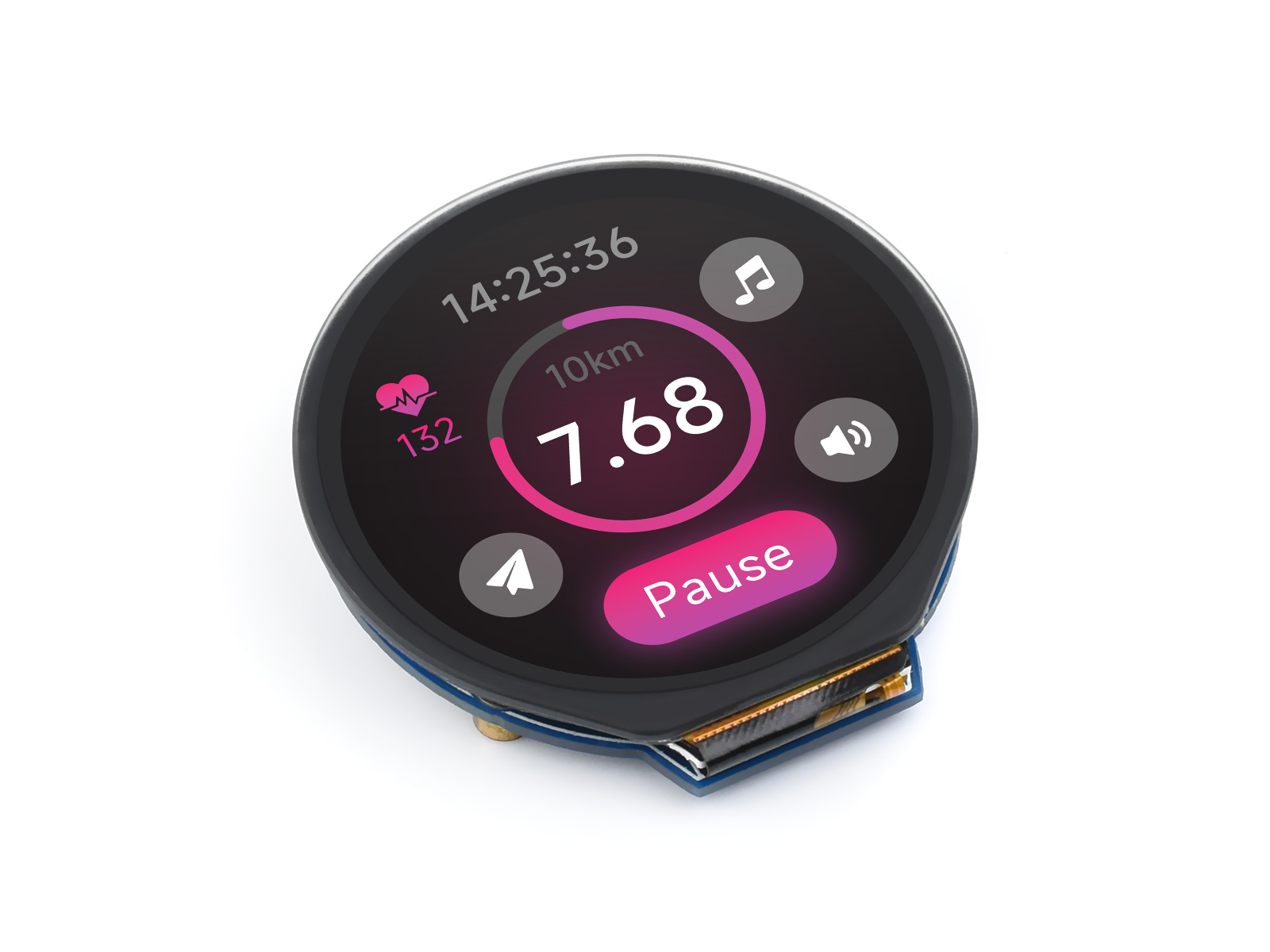 Waveshare 1,28 Zoll rundes LCD – I2C Lcd Display Bewertung und Preis