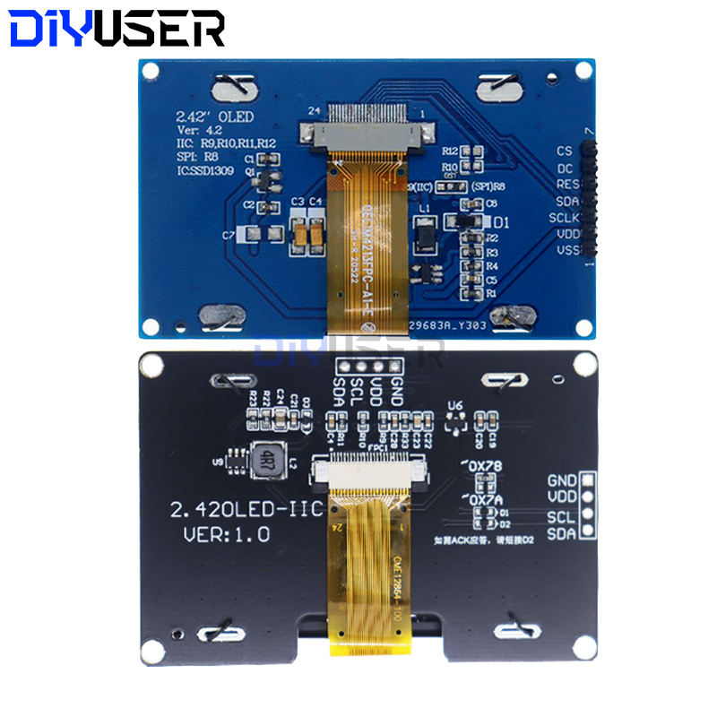 DIYUSER 2,4 Zoll 128x64 OLED L – I2C Lcd Display Bewertung und Preis