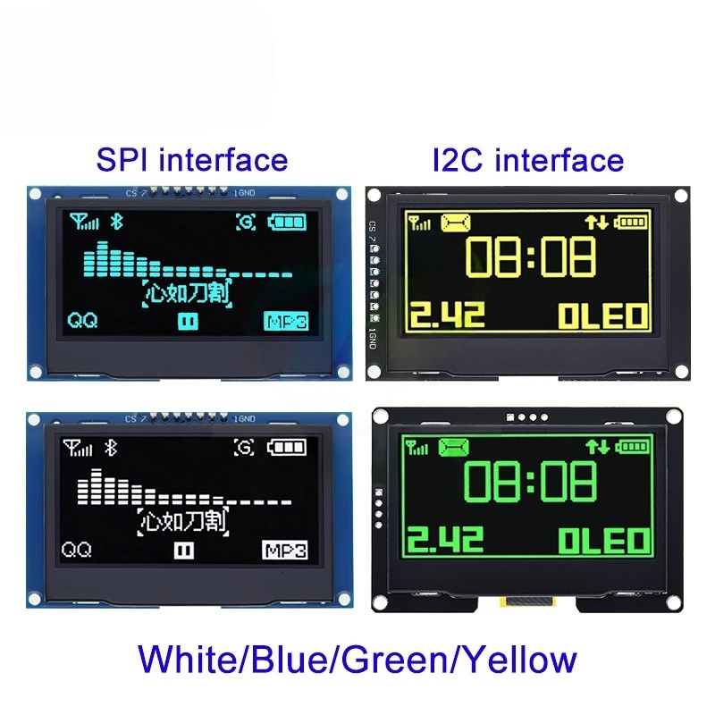 2,4 Zoll 128x64 OLED LCD Displ – I2C Lcd Display Bewertung und Preis