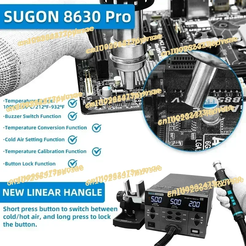 2025 2024 SUGON 8630Pro 1300W  – Hot Air Rework Station Bewertung und Preis