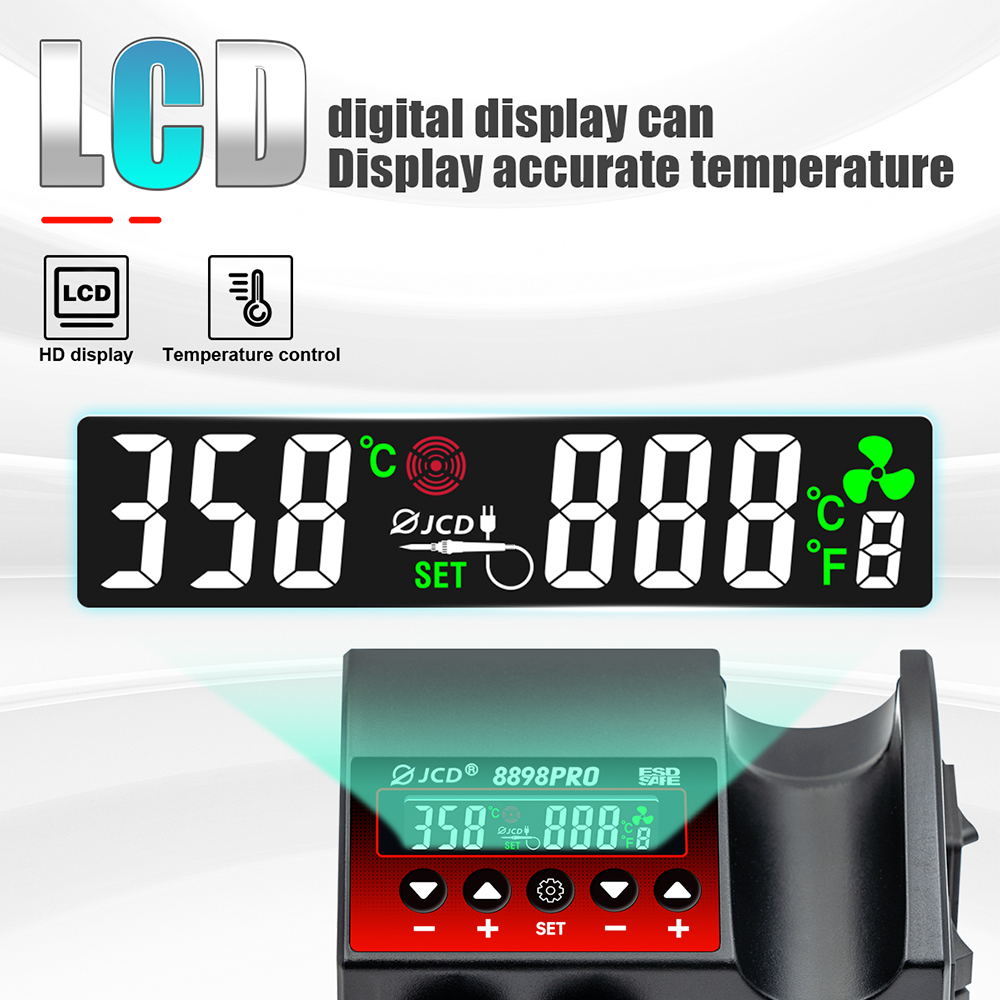 JCD 8898Pro Lötstation 2-in-1  – Hot Air Rework Station Bewertung und Preis