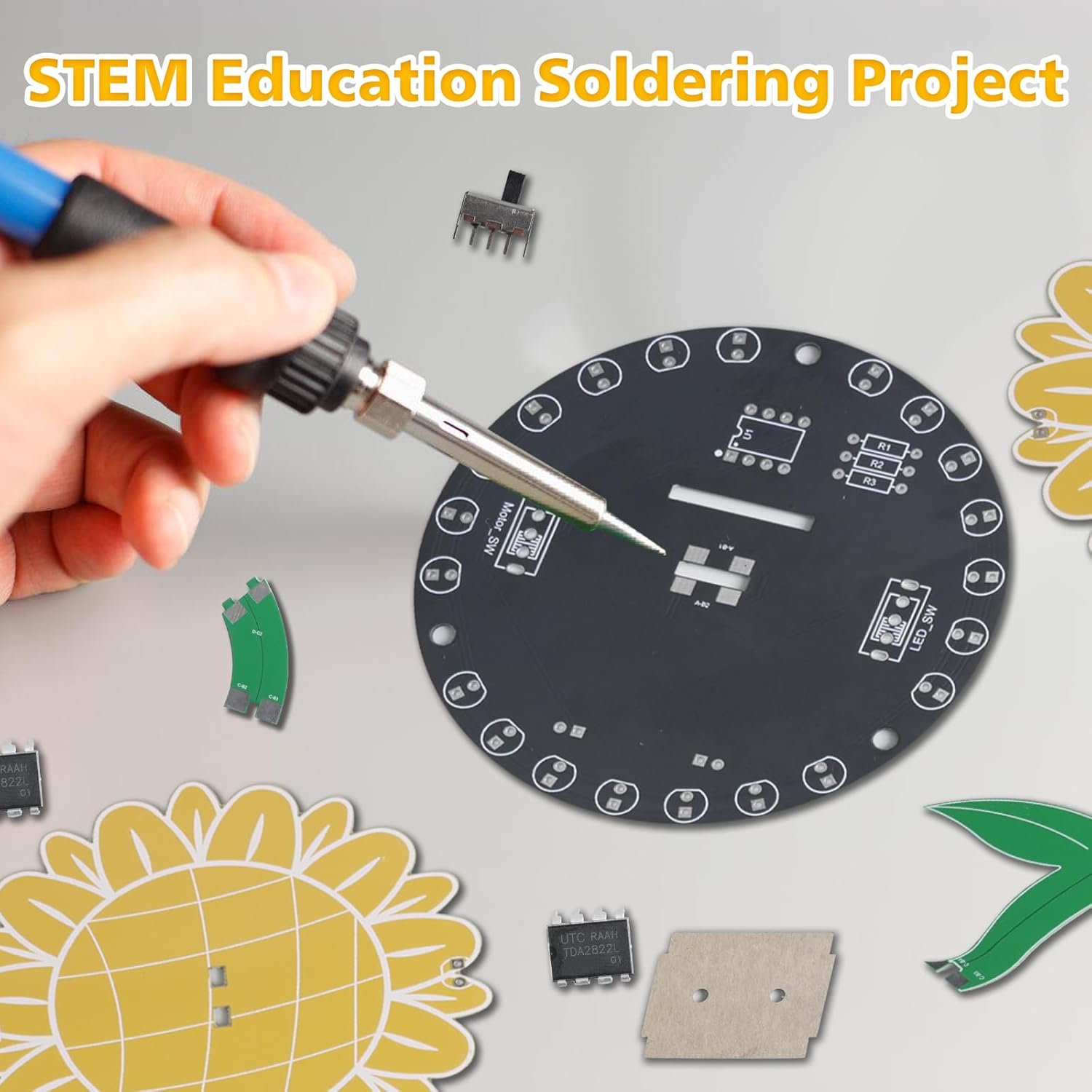 Lichtjagd-Sonnenblumen-Lötset, – Diy Electronics Projects For Adults Bewertung und Preis