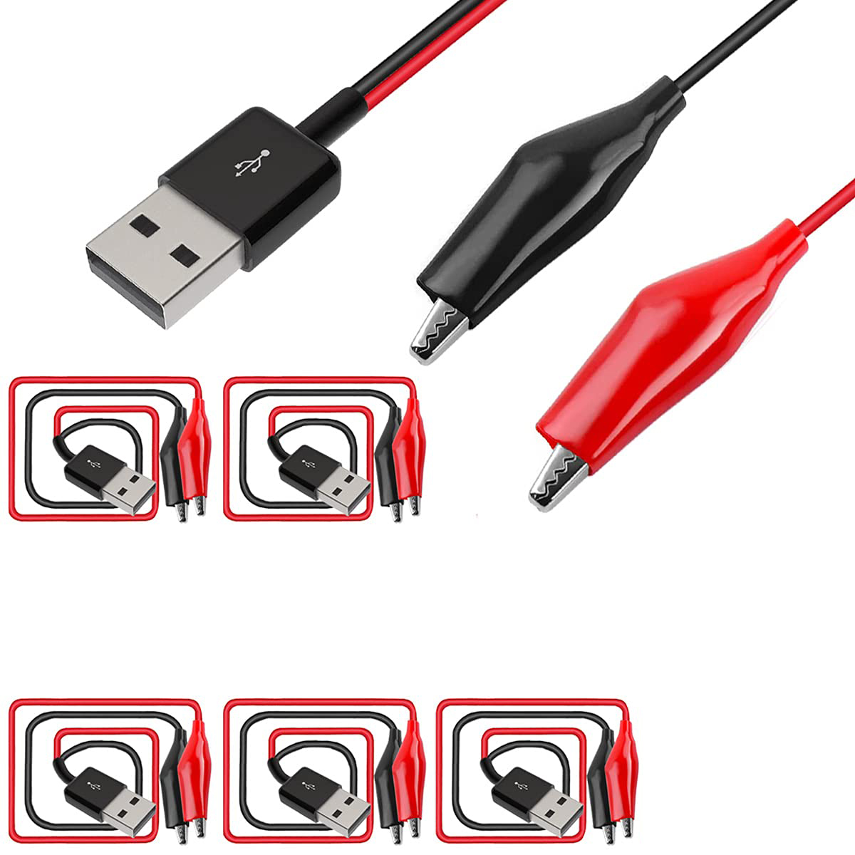 Krokodilklemme auf USB, Krokod – Crocodile Clip Set Bewertung und Preis