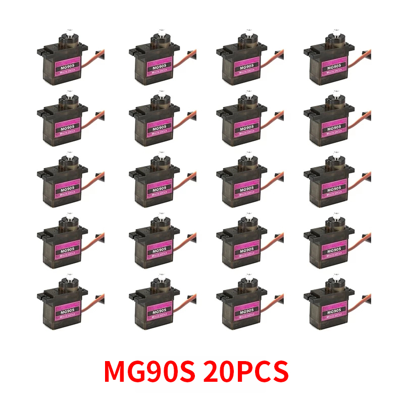 4/5/10/20PCS MG90S Metall Getr – Servo Motor Sg90 Bewertung und Preis