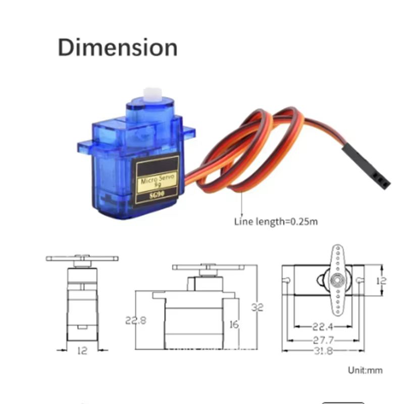 2/4 Stück SG90 Servomotor Micr – Servo Motor Sg90 Bewertung und Preis