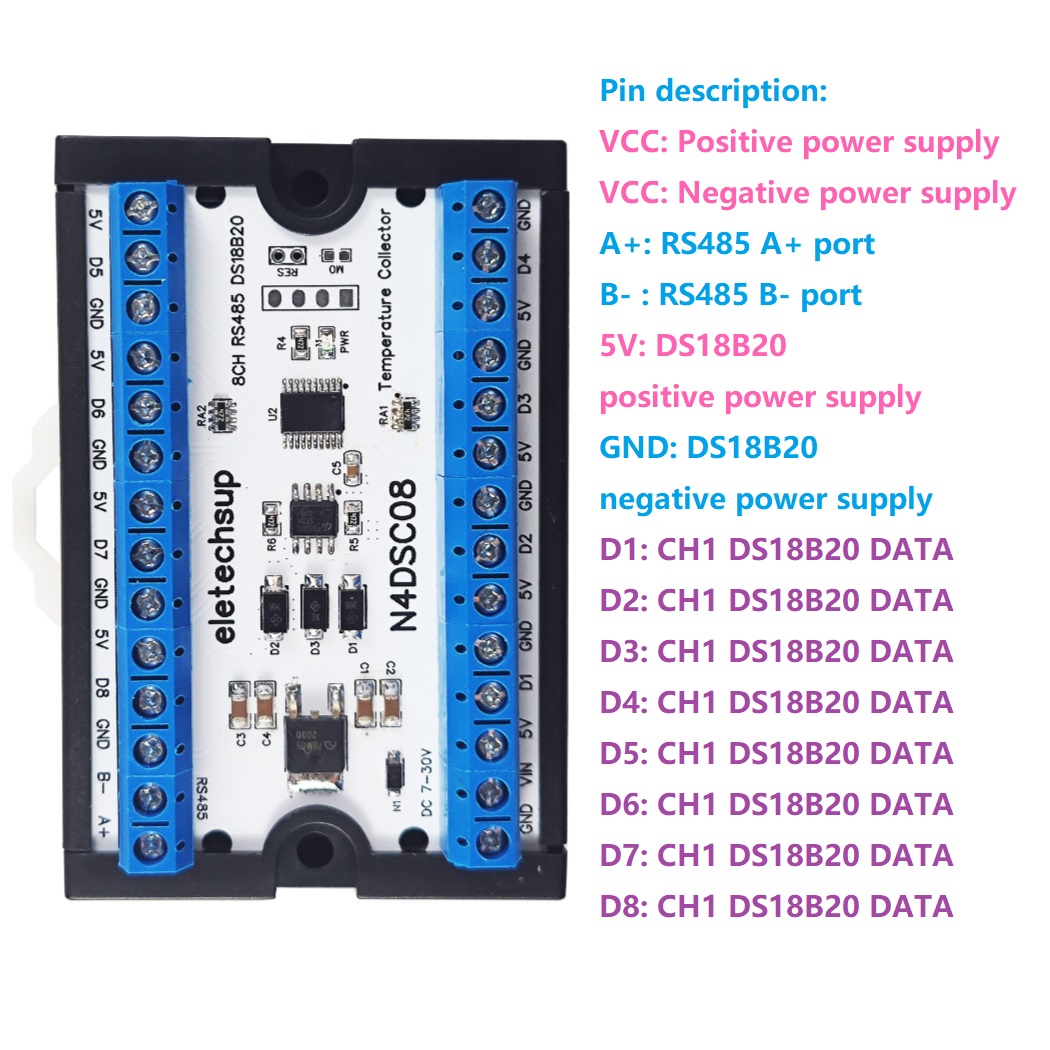 8-Wege 1-Draht DS18B20 Digital – Ds18B20 Temperature Sensor Bewertung und Preis