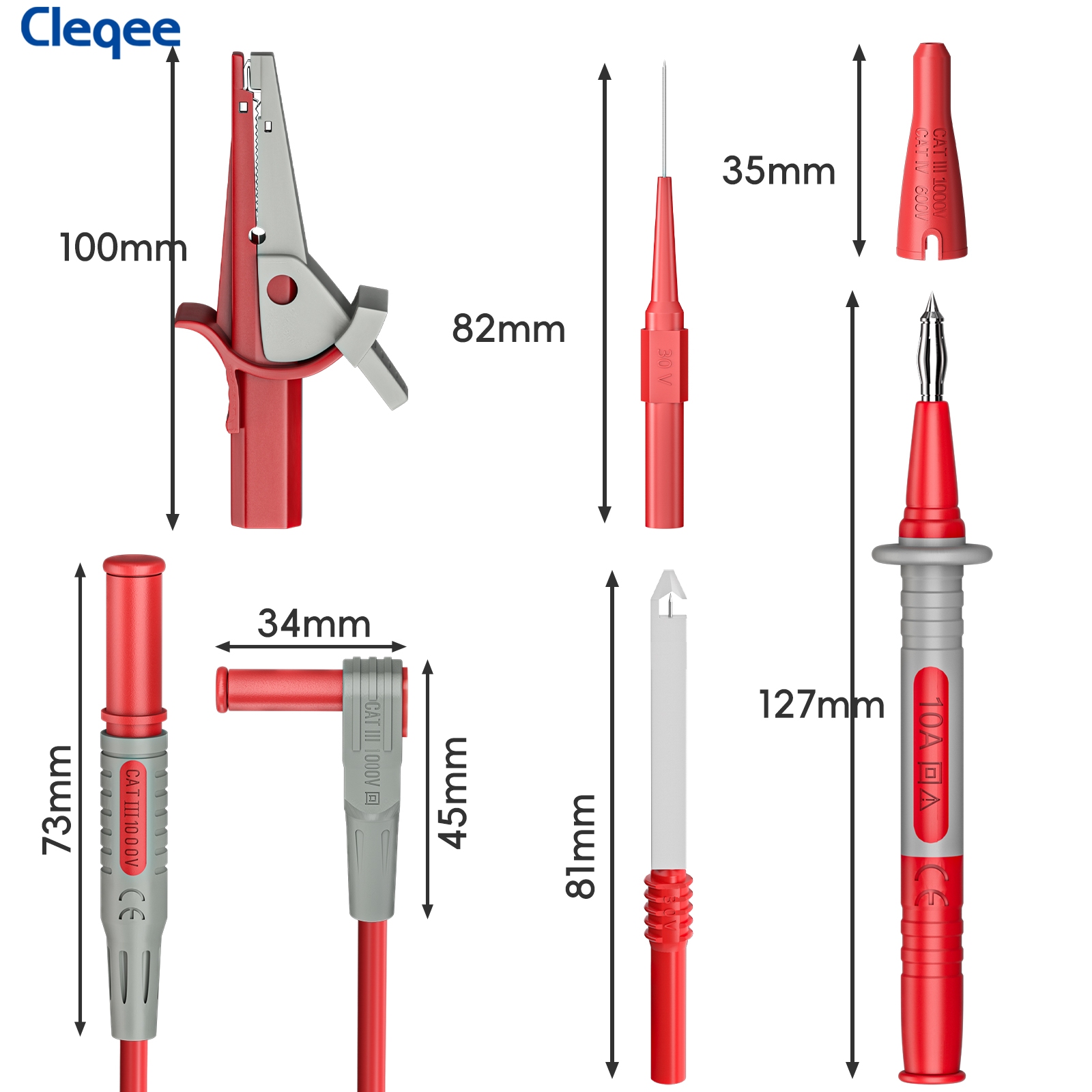 Cleqee CKT004 Multimeter-Messl – Crocodile Clip Set Bewertung und Preis