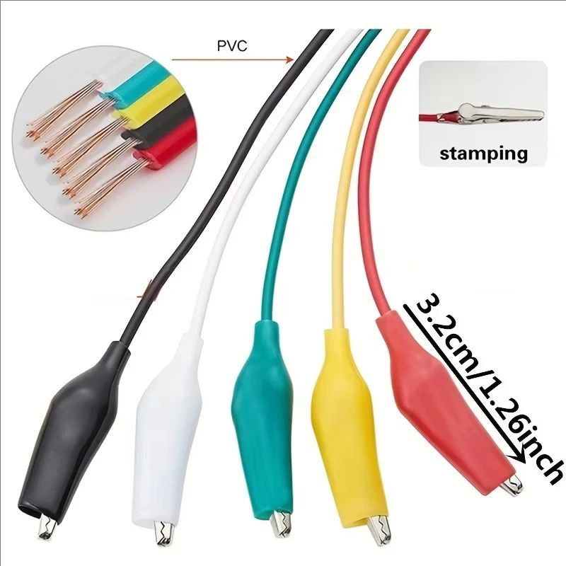 1 Set / 10 Stück Krokodilklemm – Crocodile Clip Set Bewertung und Preis