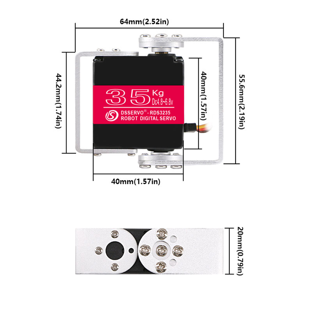 35 kg Roboter-Digitalservo, 4, – Servo Motor Sg90 Bewertung und Preis