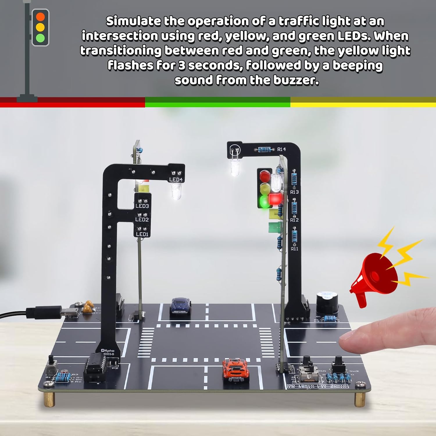 Ampel-Simulator-Set mit Ton, b – Diy Electronics Projects For Adults Bewertung und Preis