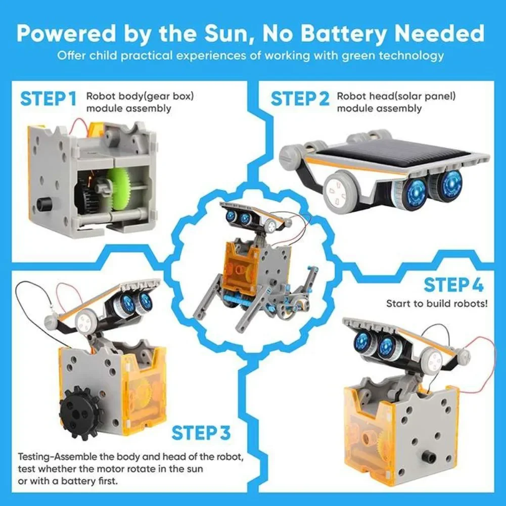 13-in-1 solarbetriebener Robot – Diy Electronics Hobby Bewertung und Preis